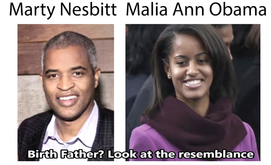 Marty Besbitt and Malia Obama